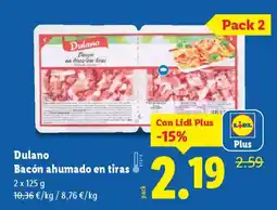 Lidl DULANO Bacón ahumado en tiras oferta