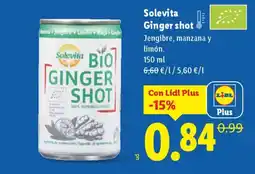 Lidl SOLEVITA Ginger shot oferta