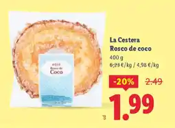 Lidl LA CESTERA Rosco de coco oferta