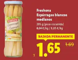Lidl FRESHONA Espárragos blancos medianos oferta