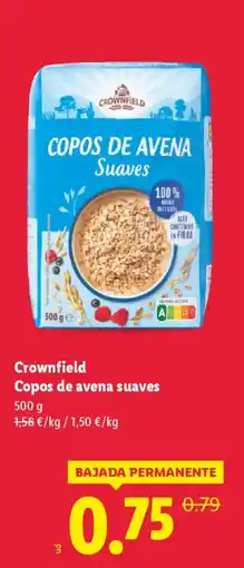 Lidl CROWNFIELD Copos de avena suaves oferta
