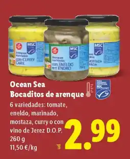 Lidl Ocean Sea Bocaditos de arenque oferta