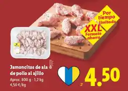 Lidl Jamoncitos de ala de pollo al ajillo oferta