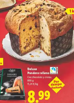 Lidl DELUXE Pandoro relleno oferta