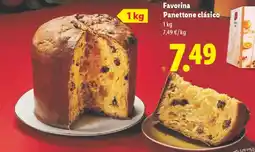 Lidl FAVORINA Panettone clásico oferta