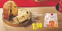 Lidl FAVORINA Favorina Mini panettone clásico oferta