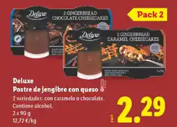 Lidl DELUXE Postre de jengibre con queso oferta