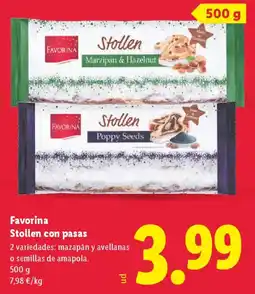 Lidl DELUXE Stollen con pasas oferta