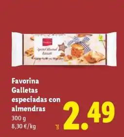 Lidl FAVORINA Galletas especiadas con almendras oferta