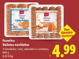 Lidl FAVORINA Galletas navideñas oferta
