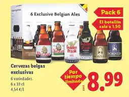 Lidl Cervezas belgas exclusivas oferta