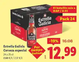 Lidl ESTRELLA GALICIA Cerveza especial oferta