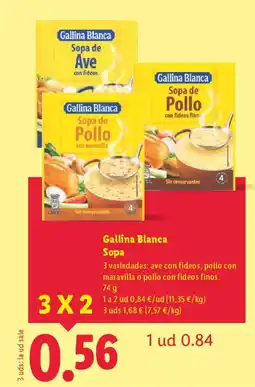 Lidl GALLINA BLANCA Sopa oferta