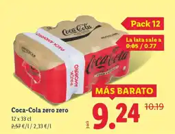Lidl COCA-COLA zero zero oferta
