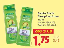 Lidl GARNIER Fructis Champú nutri rizos oferta