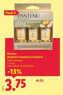 Lidl PANTENE Ampollas tratamiento intensivo oferta