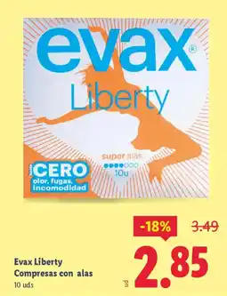 Lidl EVAX Liberty Compresas con alas oferta