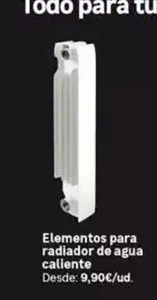 Leroy Merlin Elementos para radiador de agua caliente oferta