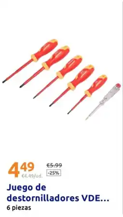 Action Juego de destornilladores oferta