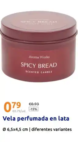 Action Vela perfumada en lata oferta