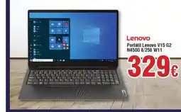 FROIZ LENOVO Portátil Lenovo V15 G2 N4500 8/256 W11 oferta