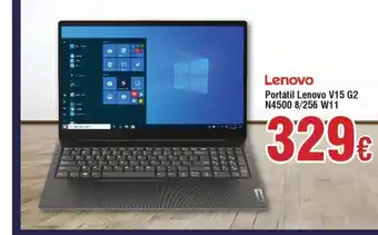 LENOVO Portátil Lenovo V15 G2 N4500 8/256 W11