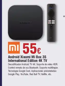 FROIZ Android Xiaomi Mi Box 3S International Edition 4K TV oferta