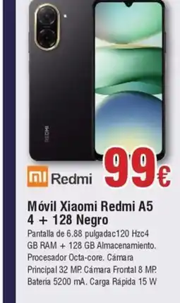 FROIZ REDMI Móvil Xiaomi A5 4 + 128 Negro oferta