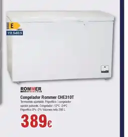 FROIZ ROMMER Congelador Rommer CHE310T oferta
