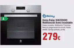 FROIZ BALAY Horno 3HB2030X0 Multifunción Acero Inoxidable oferta