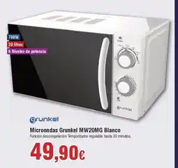 FROIZ GRUNKEL Microondas MW20MG Blanco oferta