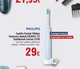 FROIZ PHILIPS Cepillo Dental Sonicare dental HX3651/12 Toothbrush Series 2100 oferta