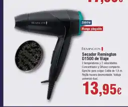 FROIZ REMINGTON Secador D1500 de Viaje oferta