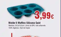 FROIZ Molde 6 Muffins Silicona Quid oferta