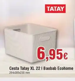 FROIZ TATAY Cesta XL 22 I Baobab Ecohome oferta