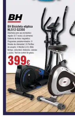FROIZ BH Bicicleta elíptica NLS12 G2350 oferta
