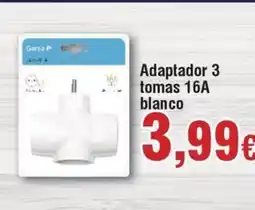 FROIZ Adaptador 3 tomas 16A blanco oferta