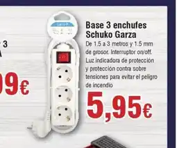 FROIZ Base 3 enchufes Schuko Garza oferta