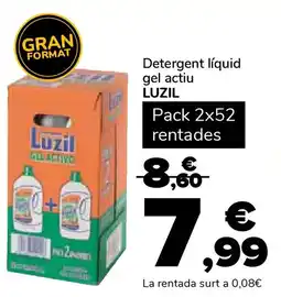 Supeco LUZIL Detergent líquid gel actiu oferta