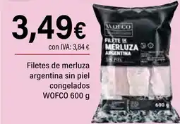 Cash Ifa WOFCO Filetes de merluza argentina sin piel congelados oferta