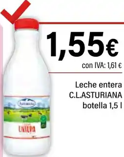 Cash Ifa ASTURIANA Leche entera C.L. oferta