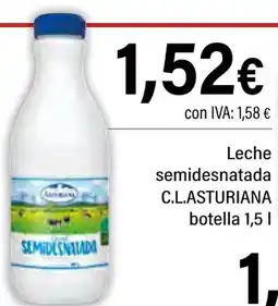 Cash Ifa ASTURIANA Leche semidesnatada C.L. oferta