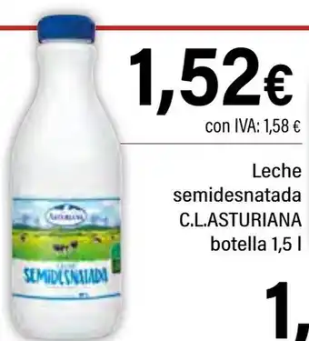 Cash Ifa ASTURIANA Leche semidesnatada C.L. oferta