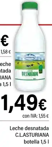 Cash Ifa ASTURIANA Leche desnatada C.L. oferta