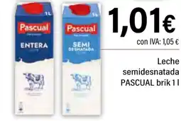 Cash Ifa PASCUAL Leche semidesnatada oferta