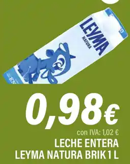 Cash Ifa LEYMA Leche entera natura oferta