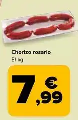 Supeco Chorizo rosario oferta