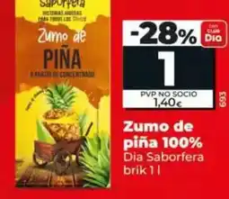 Dia Dia saborsfera - zumo de piña 100% oferta