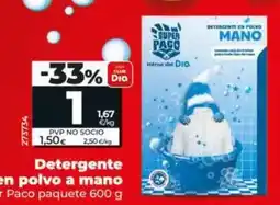 Dia Dia super paco - detergente en polvo a mano oferta