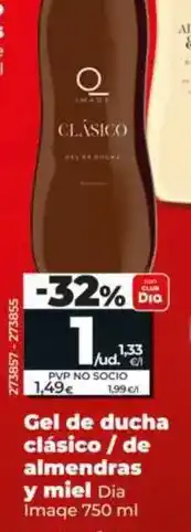 Dia Dia imaqe - gel de ducha clasico / de almendras y miel oferta